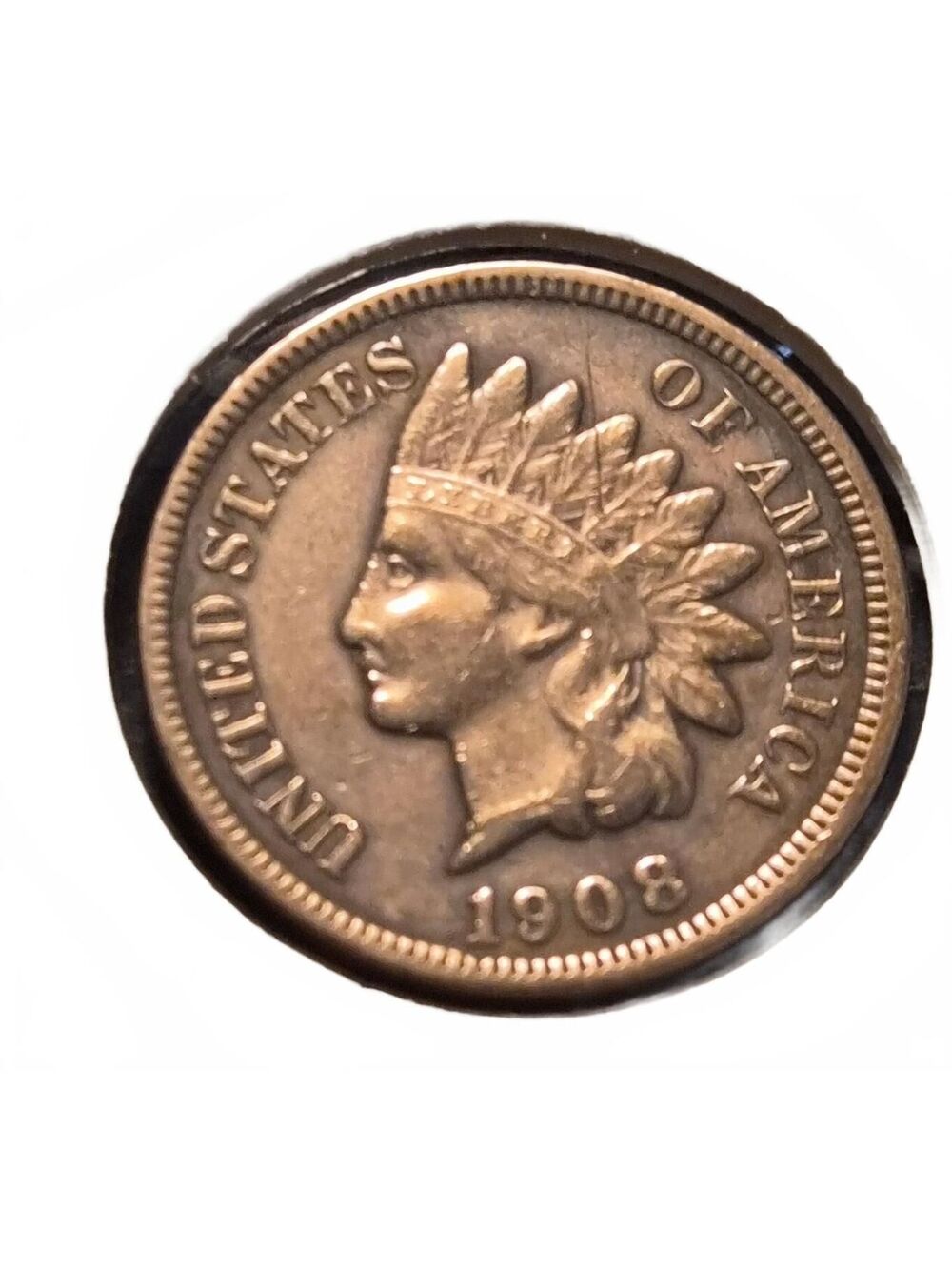 1908 Indian Head Penny VF Condition Full Liberty Diamonds #304